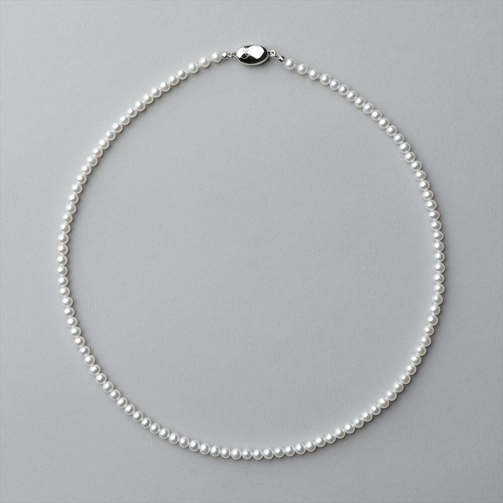 淡水真珠 (有核) ネックレス 3.5-4.0mm [n2] パールネックレス 一連 ベビーパールネックレス 淡水パール ベビーパー…