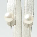 パールイヤリング 淡水真珠 パールイヤリング ホワイト系 7.0-7.5mm A～BB～C K14WG ホワイトゴールド [n3][53-5027]（真珠 イヤリング スタッドフォーマル 入学式）