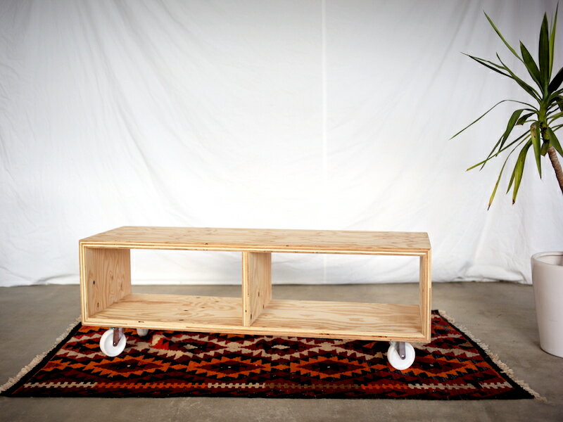 AV BOARD AK-04-C / W standard / 針葉樹合板 インダストリアル鉄製ショップ店舗什器 国産ハンドメイド..