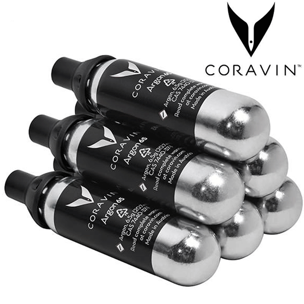 6個セット カプセル1本でワインボトル2 3本対応 コラヴァン アルゴン ガスカプセル 2 3 定価の ｏｆｆ Coravin 充填用 コラバン