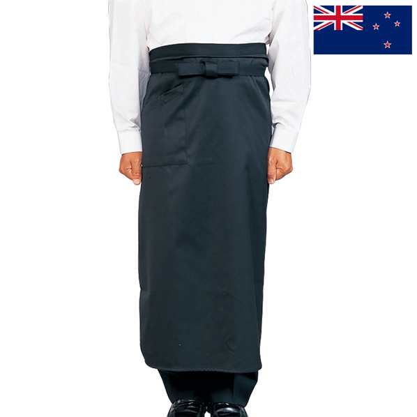 【メール便で送料無料】_ソムリエ エプロン ショート ポケット付 ストレッチ生地 帯電防止加工 ニュー..