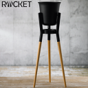 【送料無料】_ロケット ワイン・シャンパンクーラー&スタンド マットブラック ROCKET 上質 モダン 【RCP】【ワイングラス/カトラリー】【バー/カクテル】 沖縄/離島 送料別
