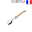 【メール便で送料無料】_ラギオール ティースプーン ブロンド フランス製 ステンレス マーブル模様持ち手 AD2【RCP】