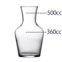 【送料無料】_12個セット ビストロ ワイン カラフェ/デカンタ 500mL 【RCP】 沖縄/離島 不可