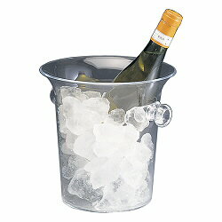 【送料お得】_透明 アクリル ワインクーラー クリア 試飲会やワイン会に ボトル1本用【RCP】【ワイングラス/カトラリー】【バー/カクテル】