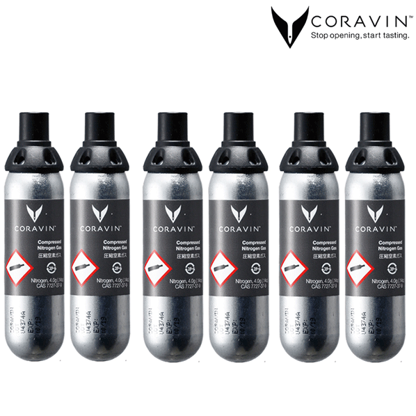 【あす楽】【送料無料】_6個セット コラヴァン アルゴン ガスカプセル (2×3)充填用 CORAVIN コラバン 【RCP】