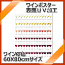【送料無料】_折り目なしポスター ワインの色 ヴェール UVフィルム表面加工 ワインの色合い一覧ポスター【RCP】【ワイングラス/カトラリー】【バー/カクテル】 北海道/沖縄/離島 追加送料あり
