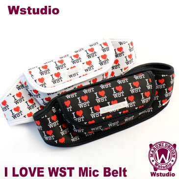 【Wstudio】ダブルスタジオ【全2色】I LOVE WST Mic Beltマイクベルト