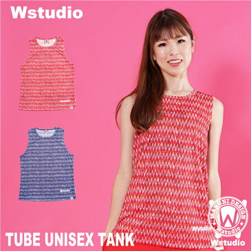 【ネコポス対応】Wstudio ダブルスタジオ【全2色】TUBE UNISEX TANK フィットネスウェア
