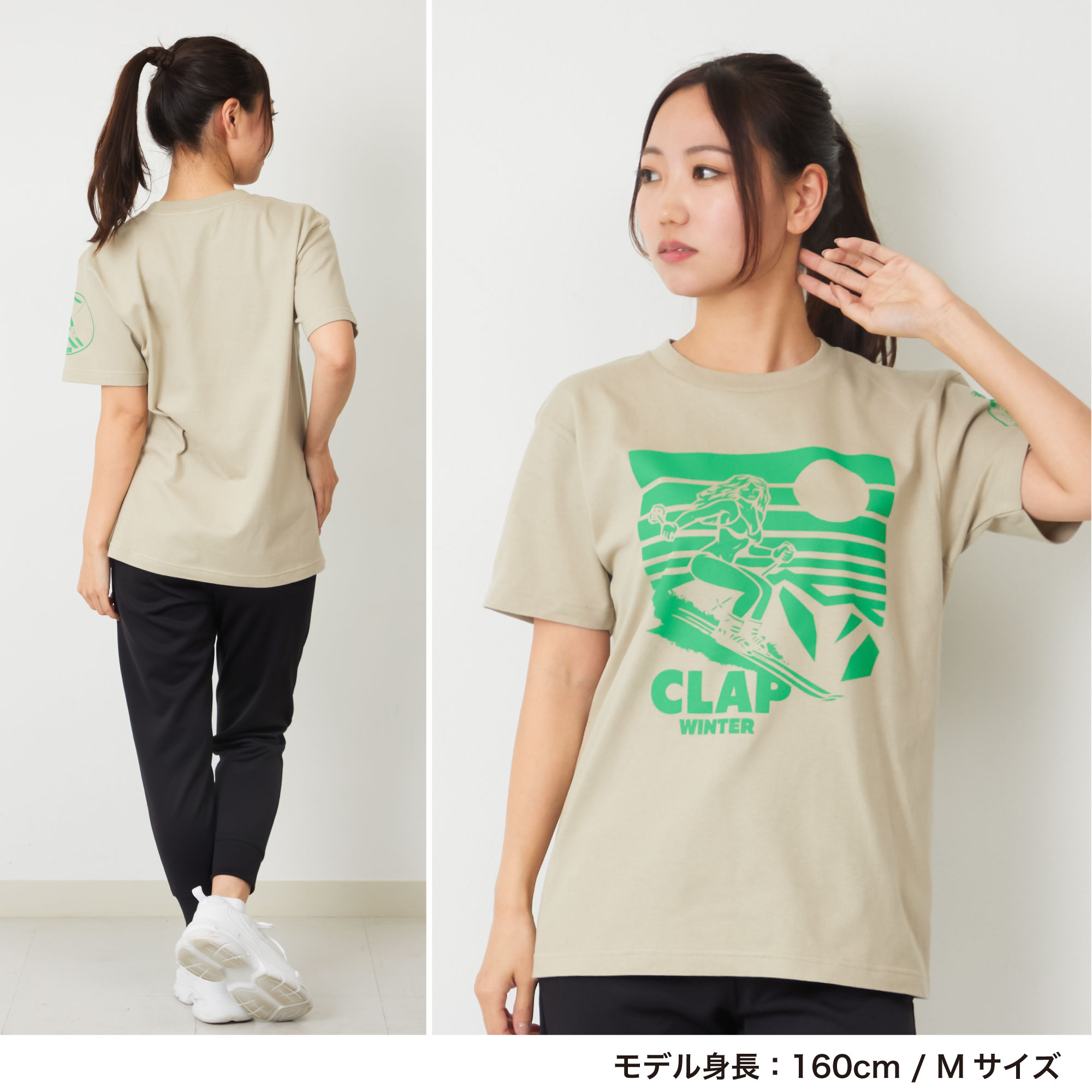 clap1月新作 クラップ 4色×2サイズ CLAP WINTER Tee レディース ダンス トップス Tシャツ フィットネスウェア ダンスウェア スポーツウェア トップス ピラティスウェア ヨガウェア コットン素材 半袖 サイズ展開