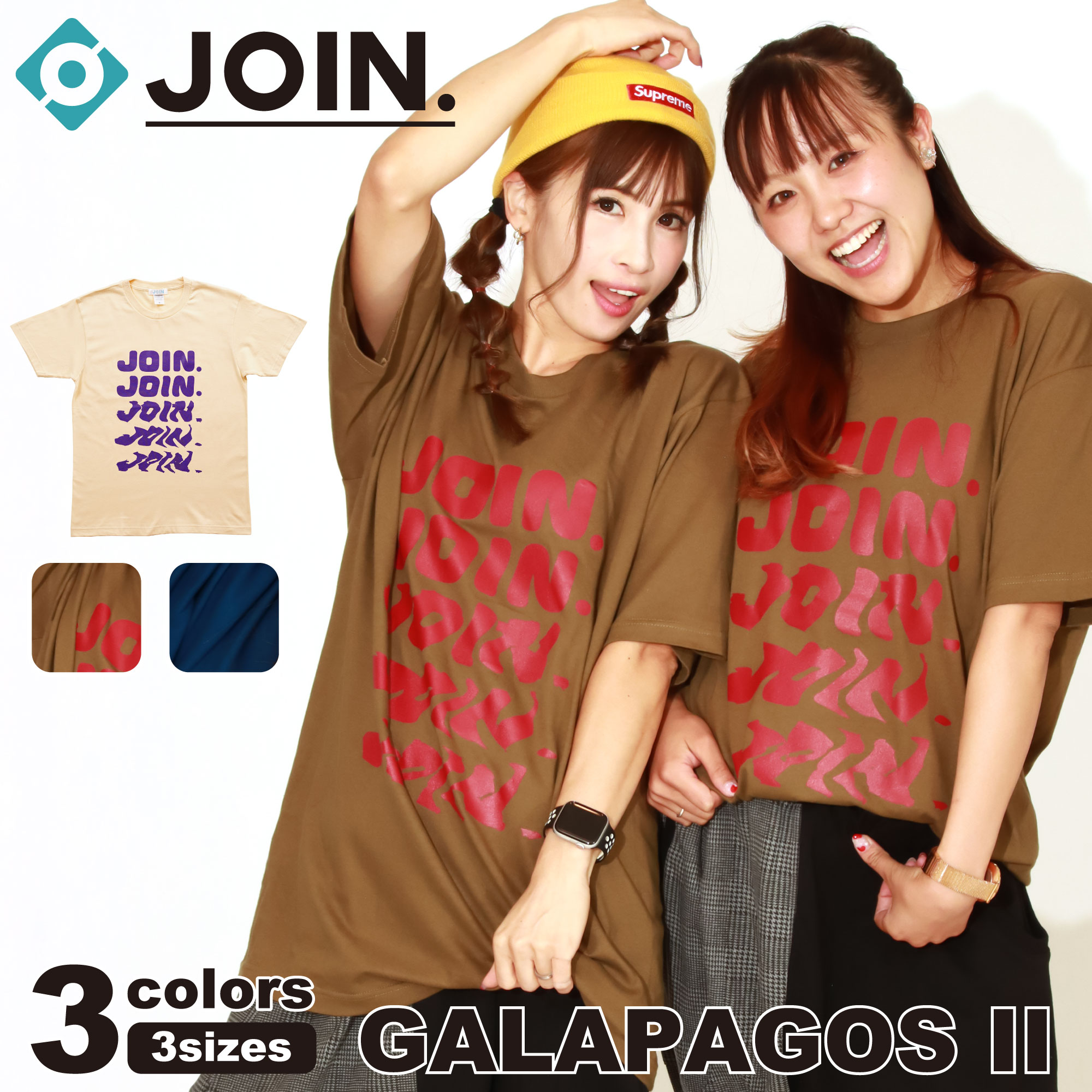  ジョイン GALAPAGOS II Tシャツ フィットネス ウェア スポーツ ウェア トレーニング ウェア レディース メンズ ユニセックス ダンス エアロ トップス 半袖 コットン