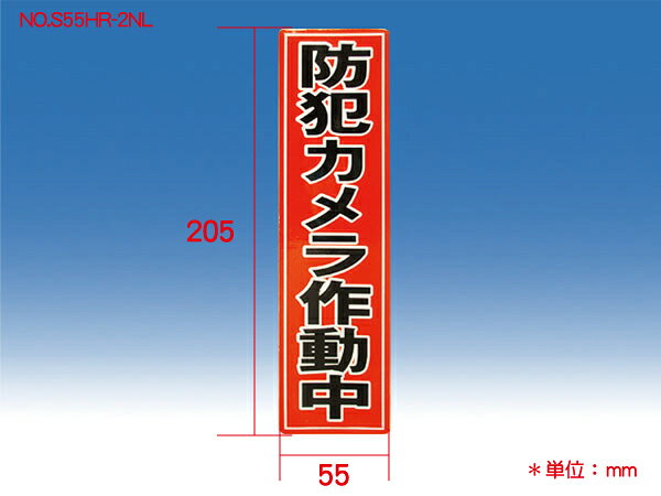 防犯カメラ ステッカー 防犯シール 貼るだけ 作動中 監視カメラ 耐久性 ラミネート加工 防水 赤 レッド 縦 窓 設置 ドア wtw-cctv-camera-10000347 WTW 塚本無線 サンプル画像2