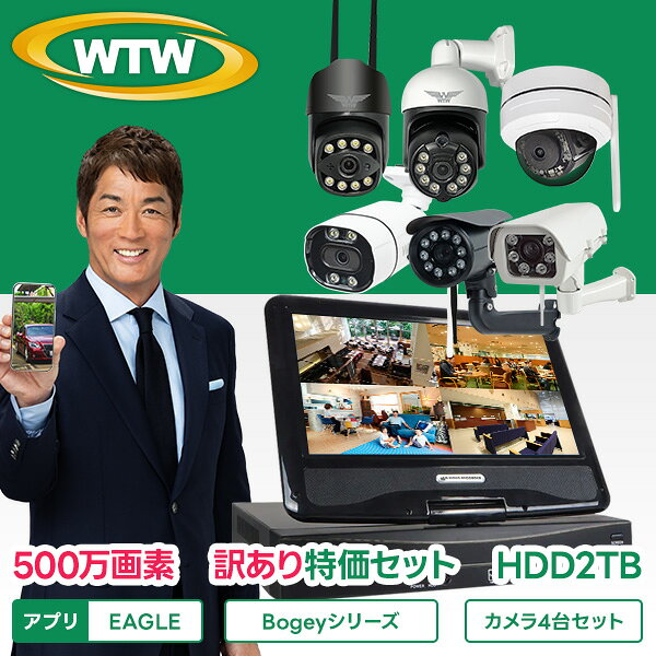 防犯カメラ WTW 塚本無線 ワイヤレス 屋外 工事不要 家庭用 防犯カメラ2台4台セット 監視カメラ ワイヤレス防犯カメ…