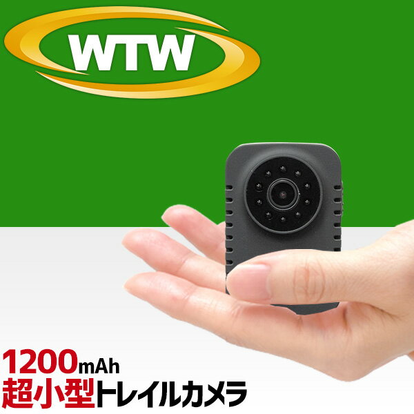 防犯カメラ トレイルカメラ 小型カメラ 小型 電源不要 microSDカード録画 家庭用 屋内 屋外 PIR 監視カメラ 高画質 人体検知 夜間撮 常時監視 WTW-TC34