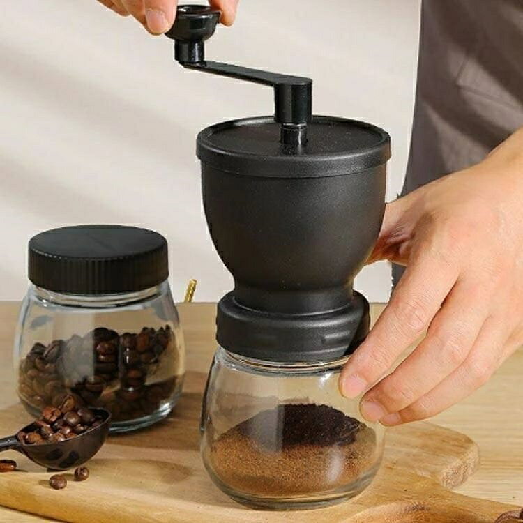 悟空楽天市場店の【全品5%ポイント】豆挽き コーヒーミル 手回し ハンドミル 珈琲 セラミックコーヒーミル コーヒーグラインダー 家庭用 手挽きコーヒーミル 手動式 コーヒー豆 豆挽き｜アングル3