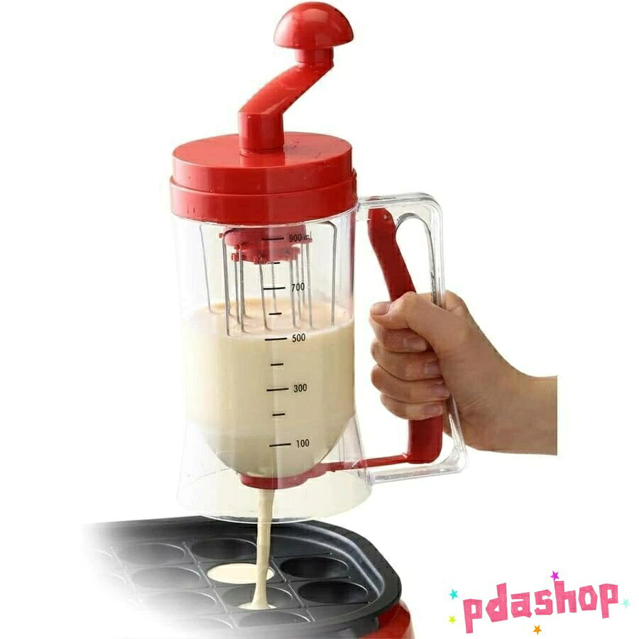 悟空楽天市場店の【全品5%ポイント】つぎ器 たこ焼き 粉つぎ名人 かき混ぜ器 レバーを引くだけで注げる たこ焼き作り パンケーキ作り 簡単調理 1 個入 人気 おすすめ｜アングル2