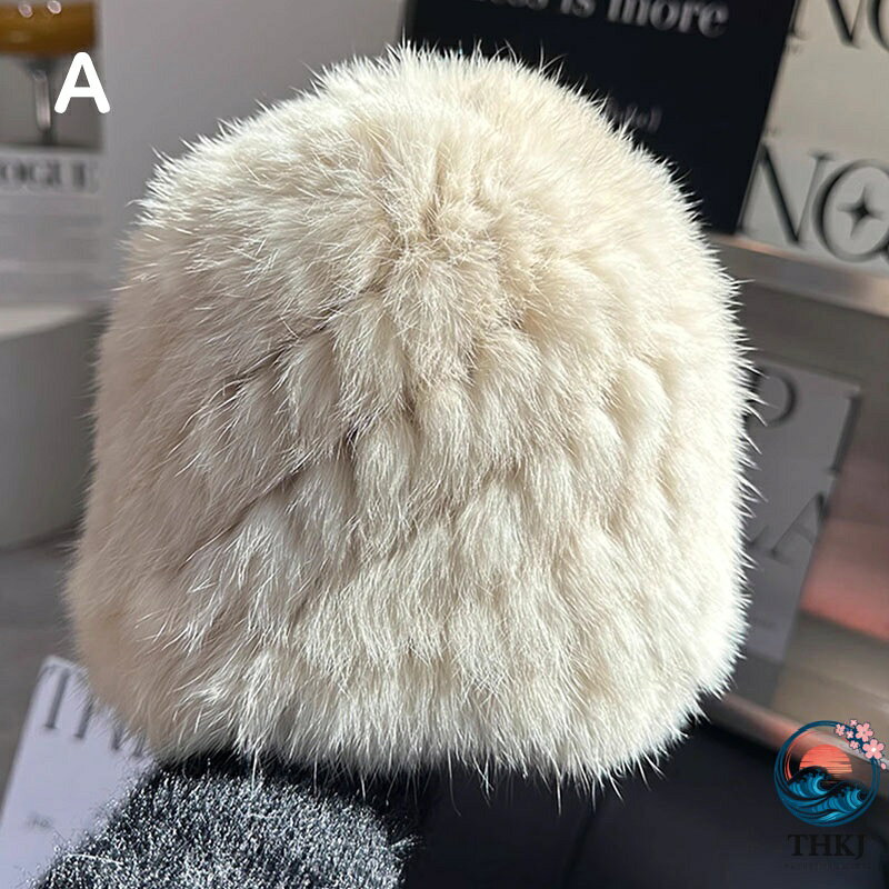 悟空楽天市場店の【全品5%ポイント】レディース冬帽子 フェイクファーロシア帽 ニット帽 暖かい小顔効果 ふわふわボリューム深めデザイン｜アングル2