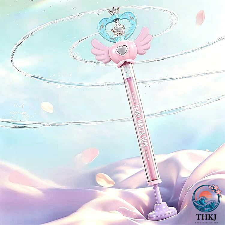 悟空楽天市場店の【全品5%ポイント】2 本セット 子供 魔法ステッキ 水鉄砲 女の子 おもちゃ ウォーターガン 軽量 100g 回転 スプラッシュ 水遊び 夏休み プール 海 川遊び 屋外遊び プリンセスデザイン かわいい 手動 ポンプ式 キッズ 玩具 幼児 小学生 誕生日 プレゼント ギフト｜アングル3