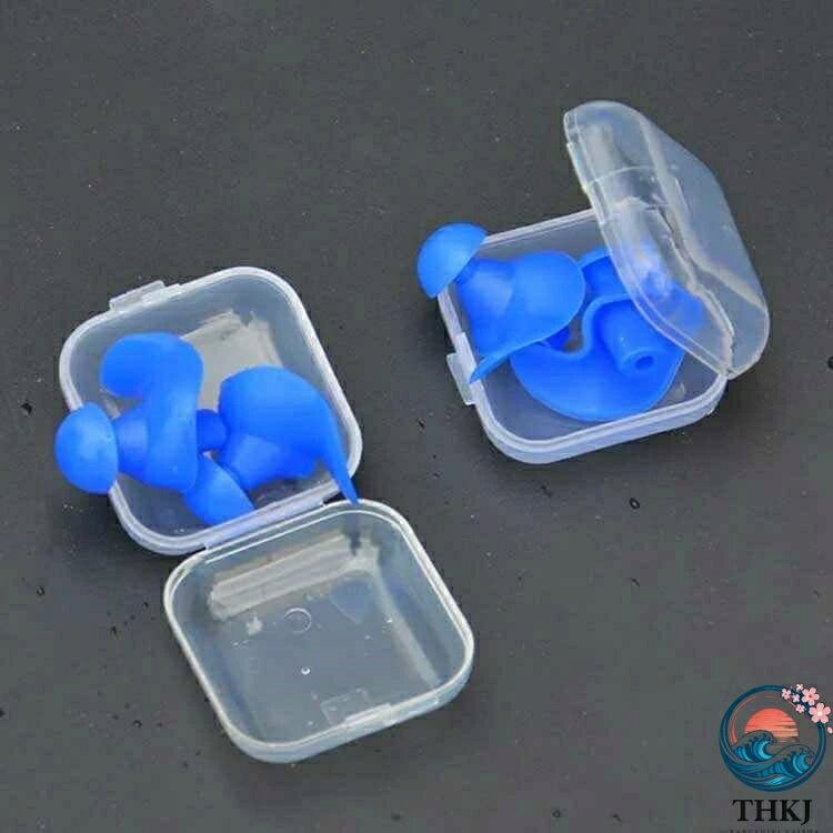 【全品5%ポイント】耳栓 水泳用 2ペア 収納ケース付き ユニセックス 大人用 子供用...