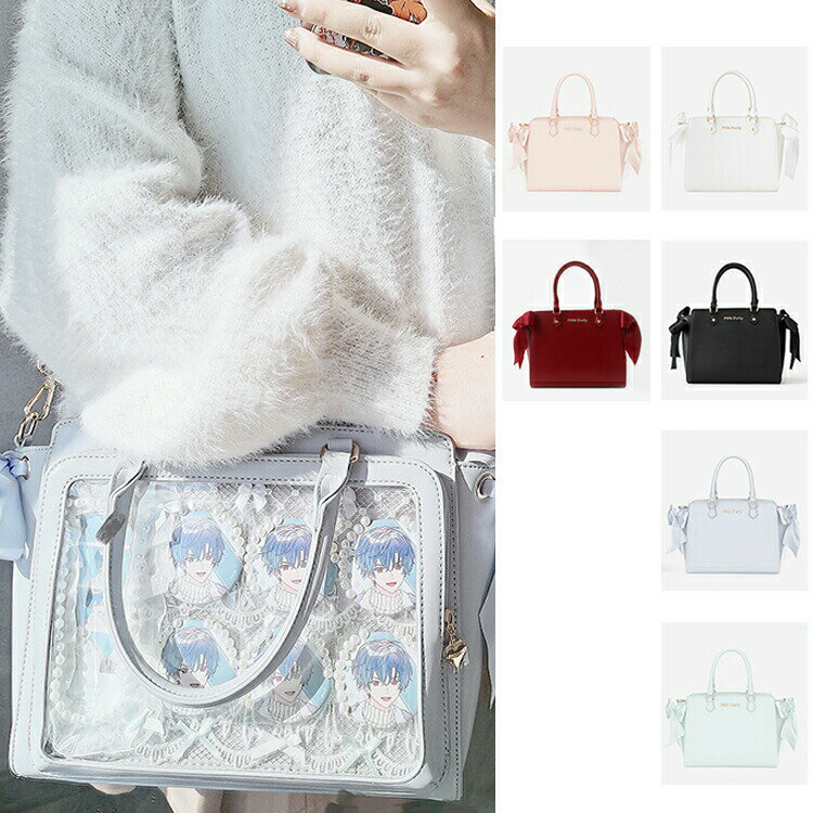 樂天商城 - Show Case 痛バッグ トートバッグ ショルダーバッグ 透明 ビニール 見せバッグ おたくバック かばん 缶バッジ 痛バ デイバック