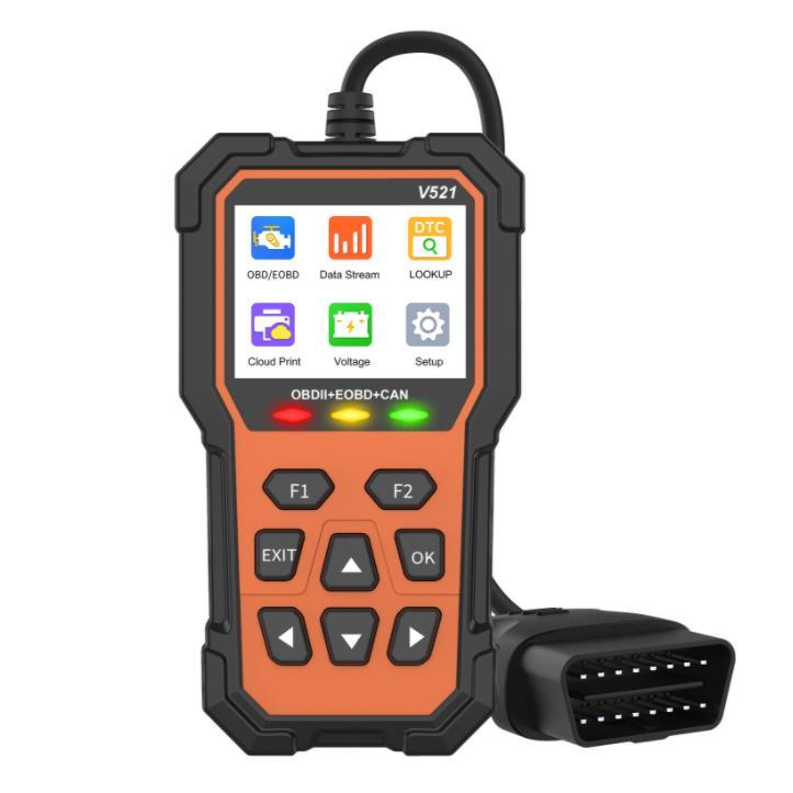 アップグレード版 V521 OBD2 Scanner 故障診断機 自動車用コードリーダー スキャン工具 エンジン故障診断 故障コード読み取りと消去 性