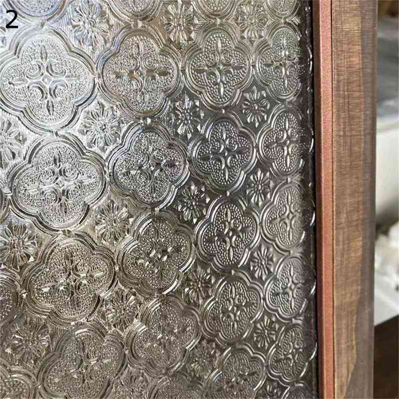 樂天商城 - 3D窓ガラスフィルム 3D立体感 ガラス目隠しシート 花柄 プライバシー保護 窓用フィルム 貼ってはがせる 窓目隠し 外から見えない 新生活 インテリア アンティーク ベランダ 賃貸適用