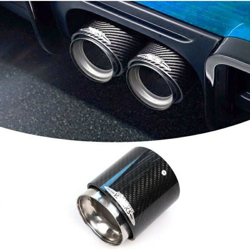 BMW mini 車用マフラーカッター ステンレス鋼と炭素繊維製, 適応車種 MINI F54 F55 F56 F57 F60 マフラーカッターミニクーパー S マフラーカッター R56 R55