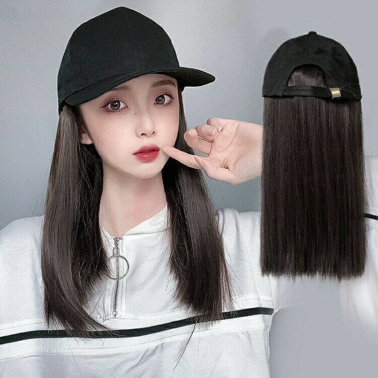 樂天商城 - 帽子付きウィッグ 一体式帽子 日焼け防止 紫外線対策 便利 キャップ 日常用 ヘアスタイル おしゃれ かつら レディース 女装 通気性抜群 ウィッグ 小顔効果 つけ毛 帽子