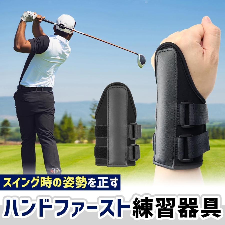 樂天商城 - スイングサポーター ゴルフ練習器具 ハンドファースト 精度向上 手首固定 初心者 飛距離 サイズ調整 耐久性