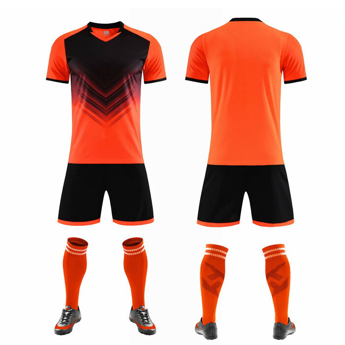 【印刷無料】ユニフォーム サッカー トレーニング用服 大人用 子供 ジュニア セットアップ 夏 半袖トップス 半ズボン 上下セット 練習着 フットサルウエア ス...