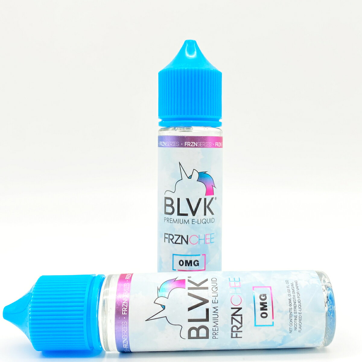 WORLD VAPE SHOP 錦糸町店のBLVK UNICORN FRZNCHEE / FRZNBERRY / FRZNAPPLE 60ml ライチ ベリー アップル｜アングル3
