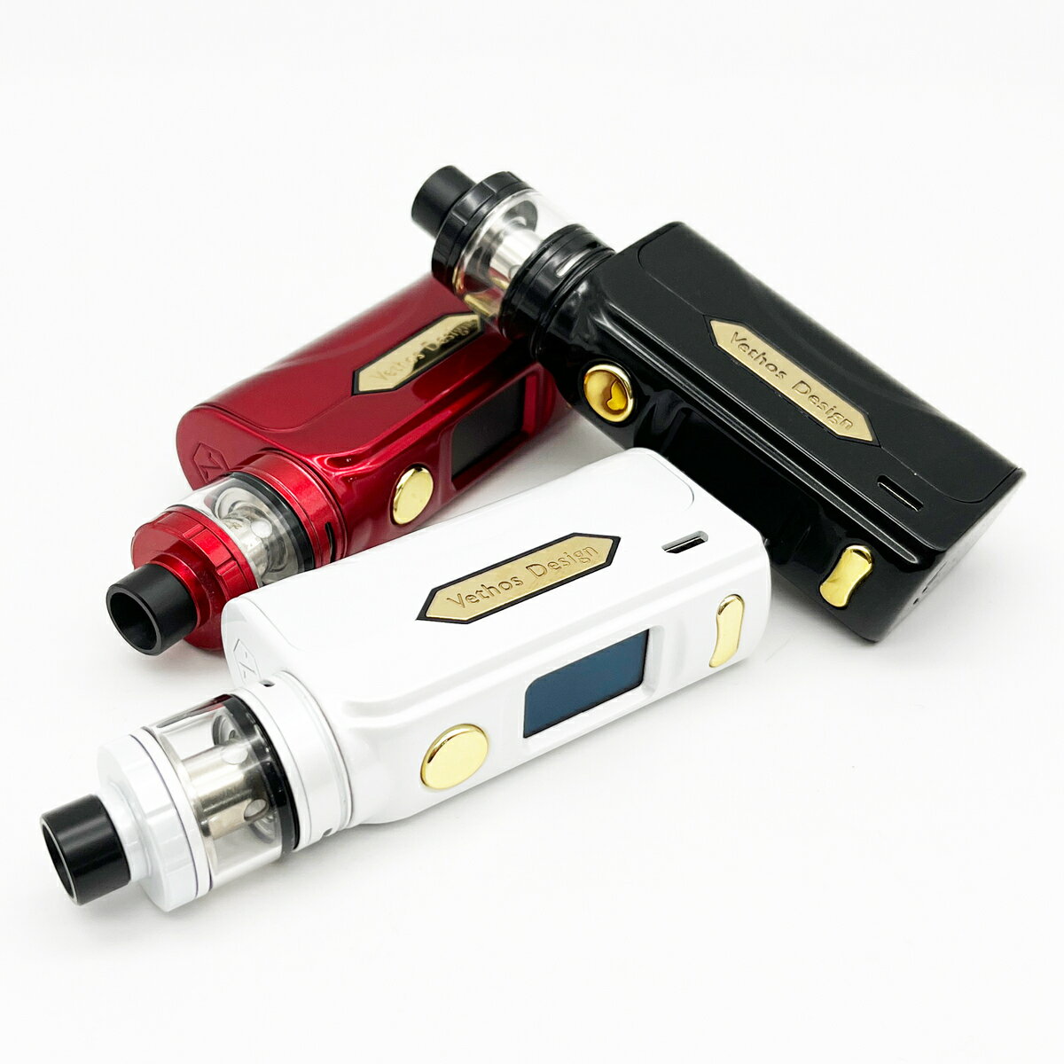 【初めての 電子たばこ】の1台目として選ばれています！Vethos Design Alpha XS KIT 各色 ベトスデザイン VAPE 本体 電子タバコ テクニカル mod 禁煙 節煙 補助 ニコチンゼロ ノンニコチン ベイプ 18650 バッテリー レッド ブラック ホワイト