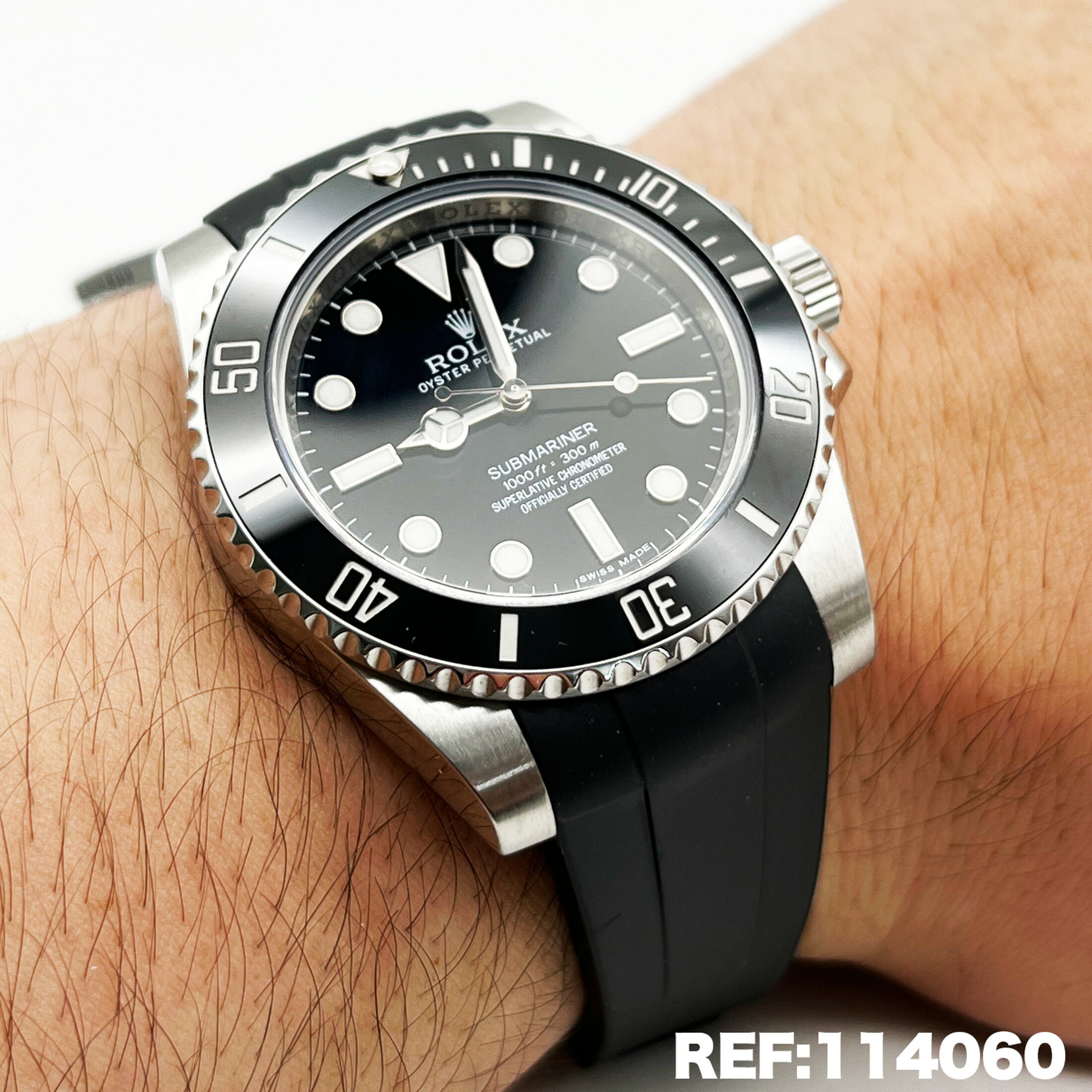 Rolex ロレックス オメガ OMEGA ラバーバンド ラバーベルト ラバー RUBBER 20mm ブラック ホワイト シルバー コンビ ゴールド 革 レザー ジュビリー オイスター ダブルバックル デイトナ Daytona サブマリーナ SUBMARINER GMT シーマスター プラネットオーシャン ダイバー300