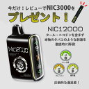 【期間限定!レビューでNic3000をプレゼント】Nic12000 使い捨てVAPE ニックチャージ ニコチャージ ニック12000 Nic Charge Ni...