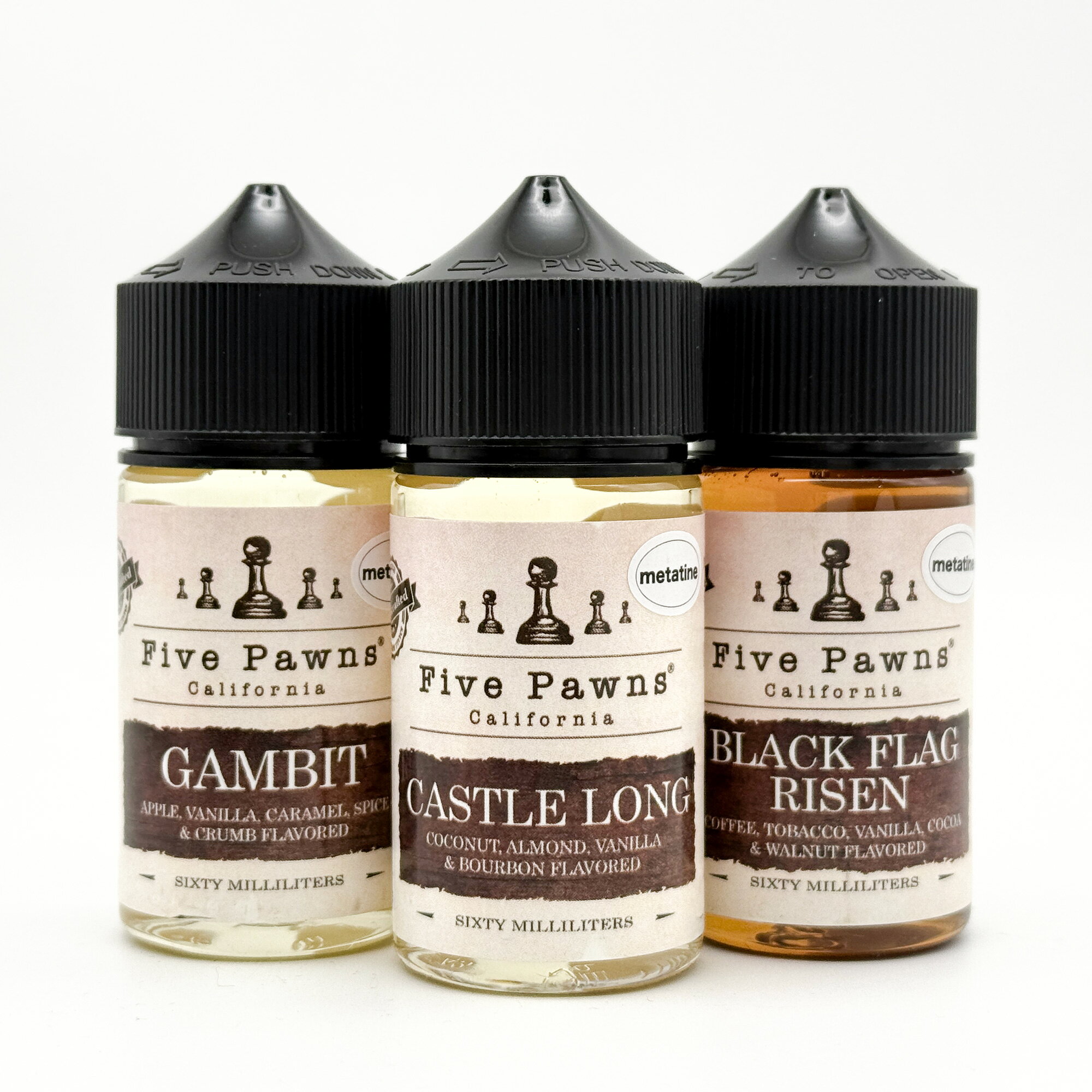 【Five Pawns】Original Series Metatine［60ml］ / メタチン ココナッツ チョコ バニラ キャラメル カ..