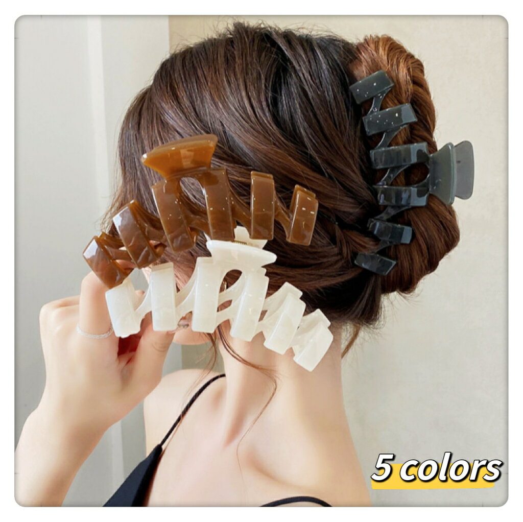 ヘアアクセサリー 樹脂 韓国 バンスクリップ ヘアクリップ 花 バレッタ