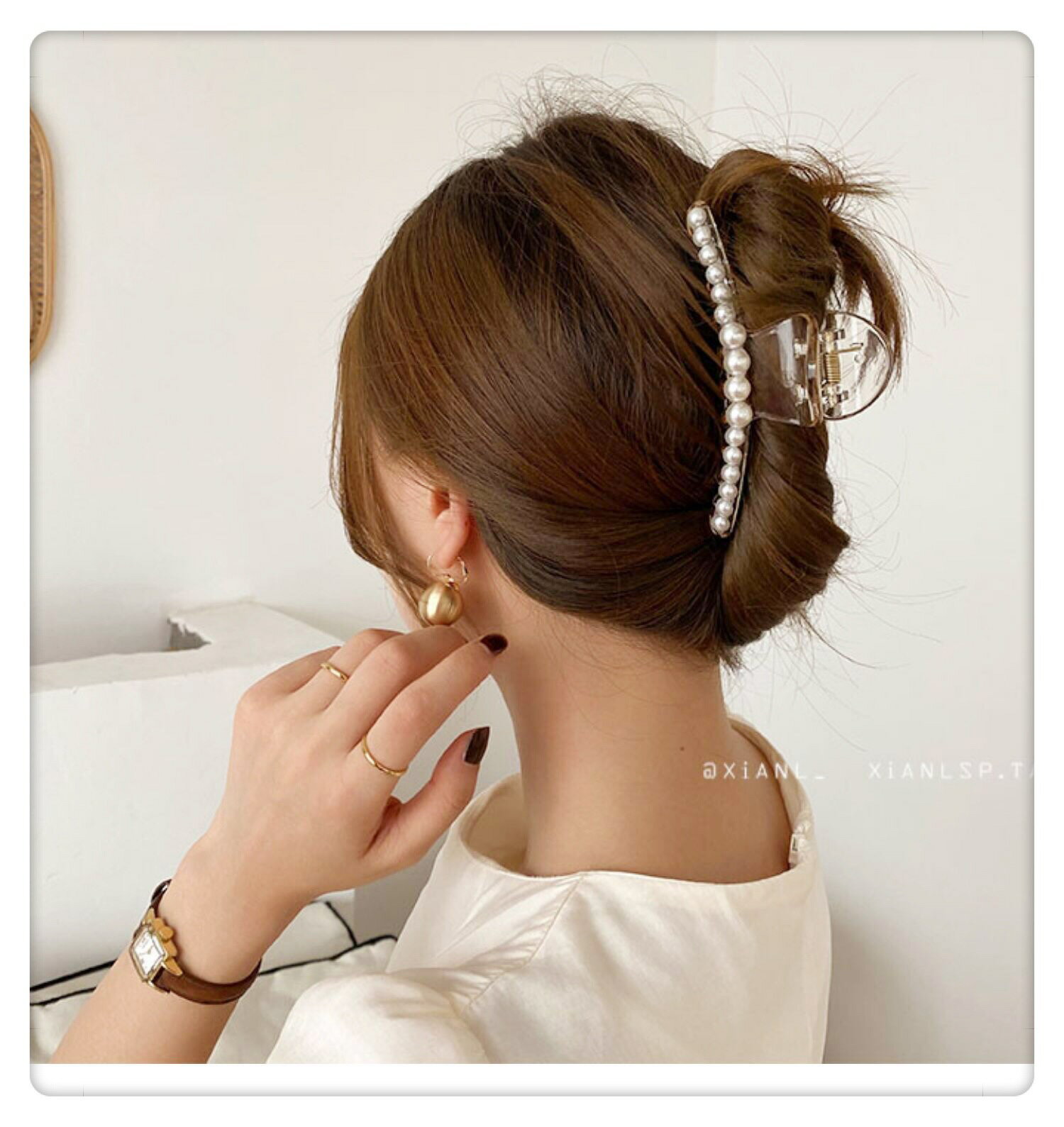 楽天市場 パール バンスクリップ ヘアクリップ 大粒パール バレッタ まとめ髪 髪飾り ヘアアクセサリー ヘアピン 髪留め ヘアアレンジ アクセント レディース 大人かわいい 韓国 オルチャン バンスクリップ ヘアアクセサリー 薔薇 パール 小さめ ヘアクリップ シンプル