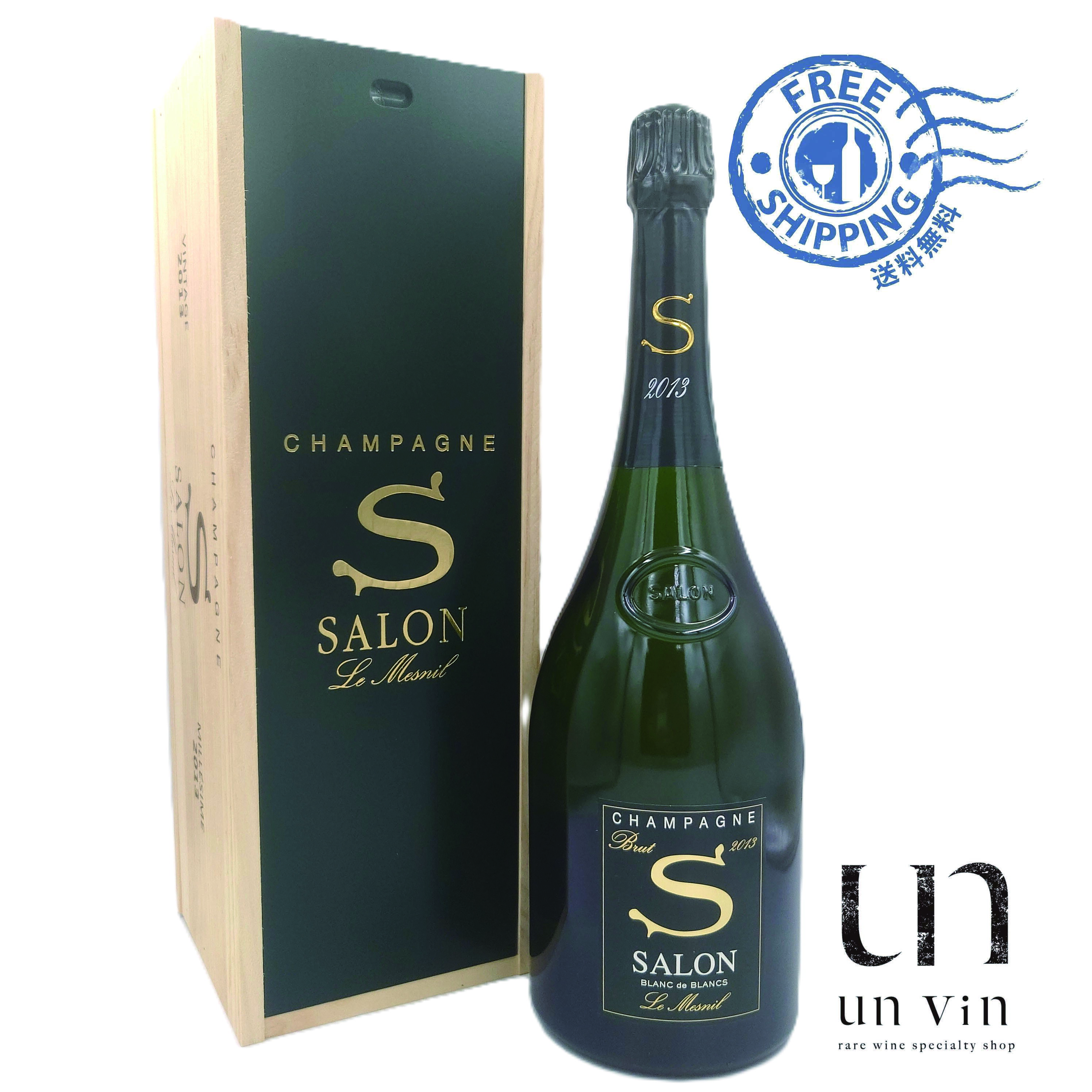 【1500ml】2013 サロン ブラン ド ブラン ル メニル ブリュット 2013年（木箱入り）マグナム1500ml ［正規品］Salon Blanc de Blancs Le Mesnil Brut ＜送料無料＞