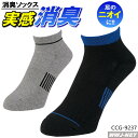 靴下 2足組 気になる足のニオイに 消臭 ニオイクリアEX 消臭ソックス メッシュ スニーカー丈 2P G-9237 GLADIATOR コーコス CCG-9237