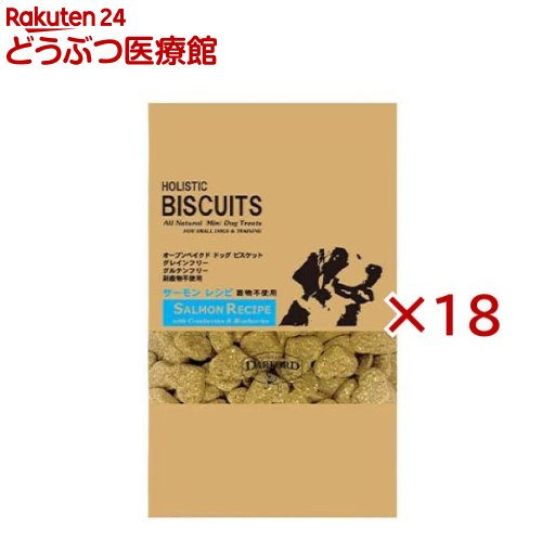 お店TOP＞おやつ＞その他＞ダルフォードグレインフリービスケット サーモンレシピ (80g×18セット)【ダルフォードグレインフリービスケット サーモンレシピの商品詳細】●穀物不使用＆サーモン配合で皮膚・被毛ケア！●クランベリー＆ブルーベリー配合で泌尿器＆目の健康ケアもサポート。【召し上がり方】小型犬(9kg以下)：1〜5中型犬(9〜27kg)：5〜10大型犬(27〜40kg)：10〜15超大型犬(40kg以上)：15〜20【品名・名称】犬用おやつ【ダルフォードグレインフリービスケット サーモンレシピの原材料】サーモン、さつまいも、じゃがいも、黄えんどう豆、鶏脂肪(※)、黒糖蜜、にんじん、りんご、クランベリー、ブルーベリー、ウコン、酸化鉄、ローズマリーエキス、サンフラワーオイル、サンフラワーレシチン ※鶏脂肪はミックストコフェロールで保存しています。【栄養成分】粗蛋白：15％以上粗脂肪：8％以上粗繊維：5％以下水分：10％以下粗灰分：5％以下代謝エネルギー365kcal／100g【アレルギー物質】記載なし【保存方法】・本製品は犬専用です。開封後は袋の開封口をしっかりと閉じ出来るだけお早めにご使用ください。・高温多湿・直射日光を避けて保管してください。・小児の手の届かないところに保管してください。・賞味期限の過ぎた製品は与えないでください。【ブランド】DARFORD(ダルフォード)【発売元、製造元、輸入元又は販売元】QIX(キックス)※説明文は単品の内容です。リニューアルに伴い、パッケージ・内容等予告なく変更する場合がございます。予めご了承ください。・単品JAN：4562305935877・JAN：624148QIX(キックス)東京都町田市森野 1-24-13 ギャランフォトビル 4階042-860-7462広告文責：楽天グループ株式会社電話：050-5306-1825[その他/ブランド：DARFORD(ダルフォード)/]