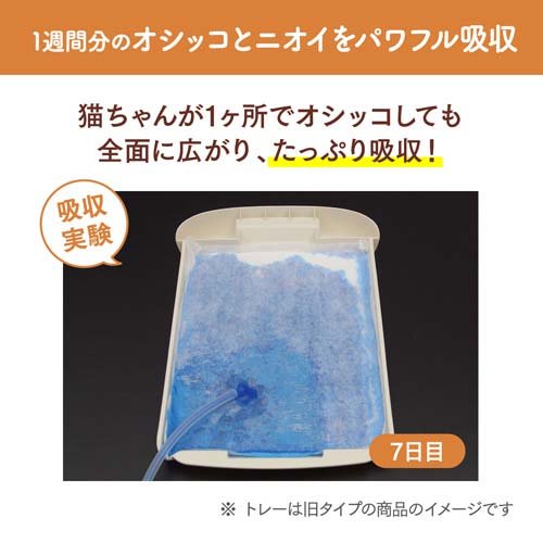 楽天24 どうぶつ医療館のニャンとも清潔トイレ 脱臭・抗菌シート 複数ねこ用 トイレシート(8枚入)【ニャンとも清潔トイレ】｜アングル3