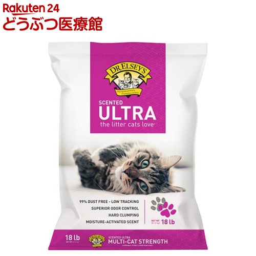 お店TOP＞ペットの雑貨・ケアグッズ＞ドクターエルシーズ ウルトラセンティッドリッター 猫砂 (8.16kg)【ドクターエルシーズ ウルトラセンティッドリッター 猫砂の商品詳細】●水分に反応して爽やかに香るベントナイト。●飛び散りにくい重めの粒子と優れた凝固力で、底への浸透を防ぎ頑丈に固まります。●単頭・多頭飼いどちらにも最適で、猫がトイレを使うたびに優しく消臭する猫砂です。【規格概要】天然ベントナイト【注意事項】・使用済みの猫砂は必ずゴミ箱へ捨ててください。・水質汚染や環境破壊を防ぐため、屋外の溝、雨水管、排水路などには絶対に捨てないでください。【ブランド】Dr. Elsey's(ドクターエルシーズ)【発売元、製造元、輸入元又は販売元】ヘンリー株式会社リニューアルに伴い、パッケージ・内容等予告なく変更する場合がございます。予めご了承ください。(ドクターエルシーズ ウルトラセンティッドリッター 猫砂 キャットリター litter トイレ砂 猫トイレ 消臭砂 鉱物系 固まる猫砂 脱臭 防臭 エルセー エルスレイ)・JAN：338005180ヘンリー株式会社03-6913-1815広告文責：楽天グループ株式会社電話：050-5306-1825