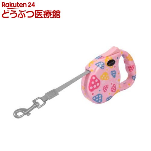 樂天商城 - ドッグネス 伸縮リード モダン M ピンクマッシュルーム(1個)【ドッグネス】