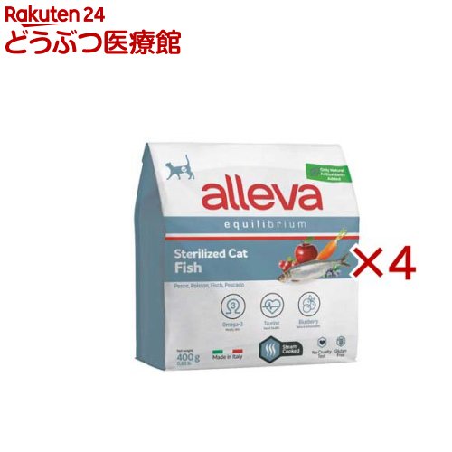 Mature Cat - アレヴァエクイリブリアム 猫用去勢・避妊 フィッシュ(400g×4セット)【アレヴァ エクイリブリアム】