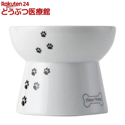 乐天商城 - 猫壱 脚付フードボウル 犬柄・犬用 シリコン付き(1個)