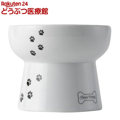 猫壱 脚付ウォーターボウル 犬柄・犬用 シリコン付き(1個)