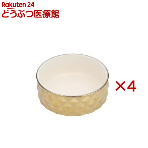 ユーゴー セラミックボウル ゴールド S(4セット)