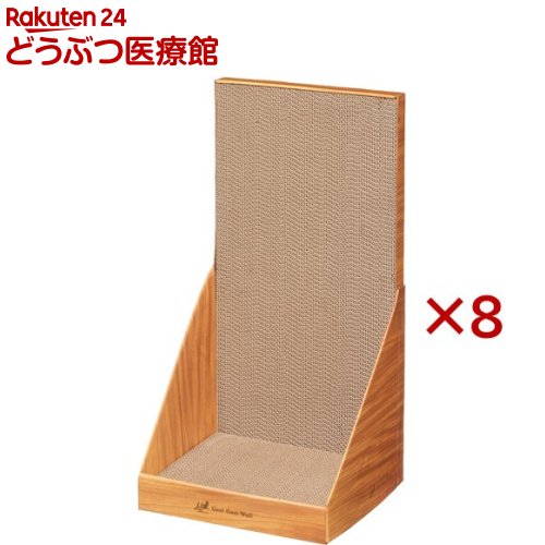 ミュー ガリガリウォール インテリア ミニ ティーブラウン 子猫用(8セット)【ミュー(mju：)】