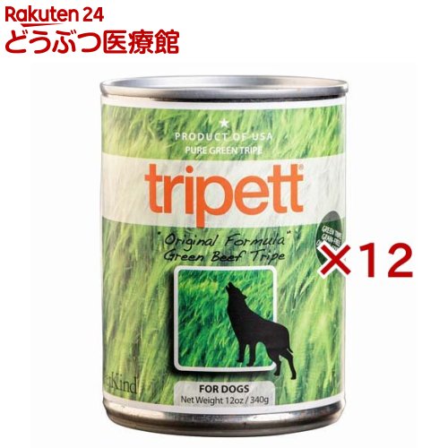 乐天商城 - ペットカインド トライペット オリジナルフォーミュラ ビーフトライプ(340g×12セット)