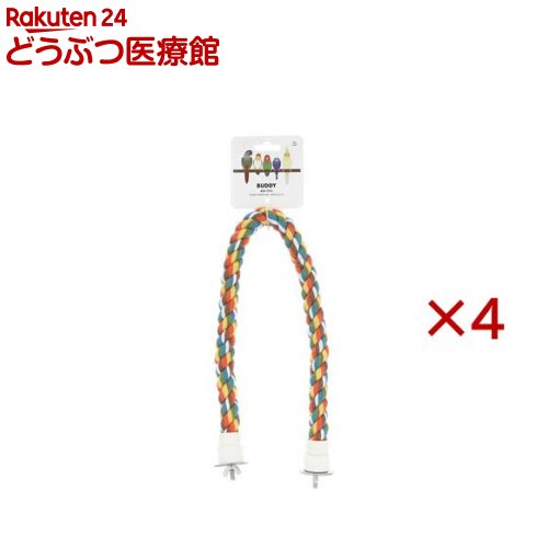 樂天商城 - ループ バディ コットンロープ パーチ M(4セット)